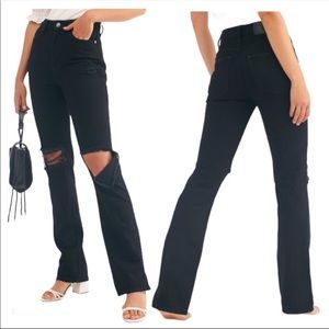 Free People In My Lane Distressed Jeans